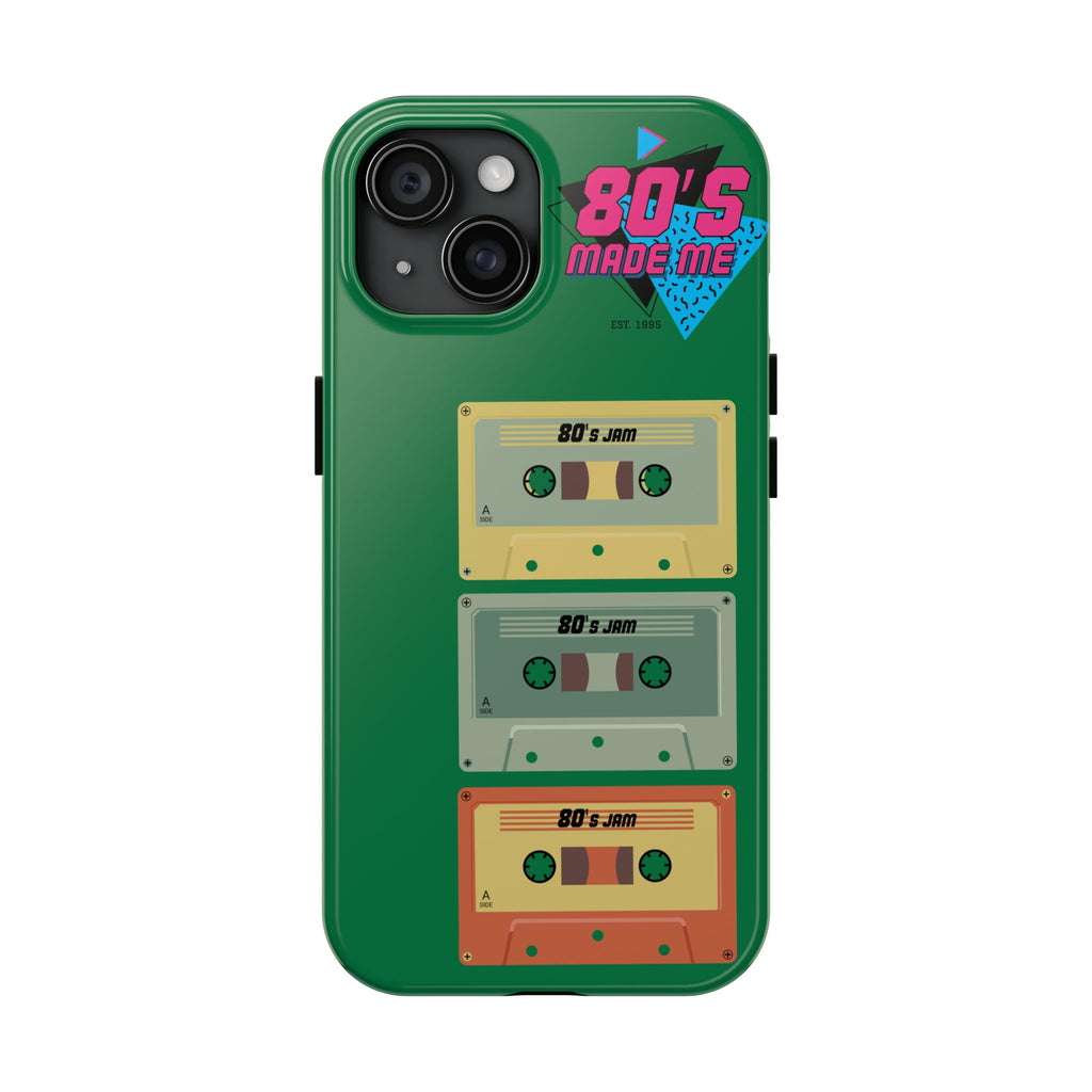 80s Made Me Cassette Tapes Phone Case | Retro 1980s Music Design