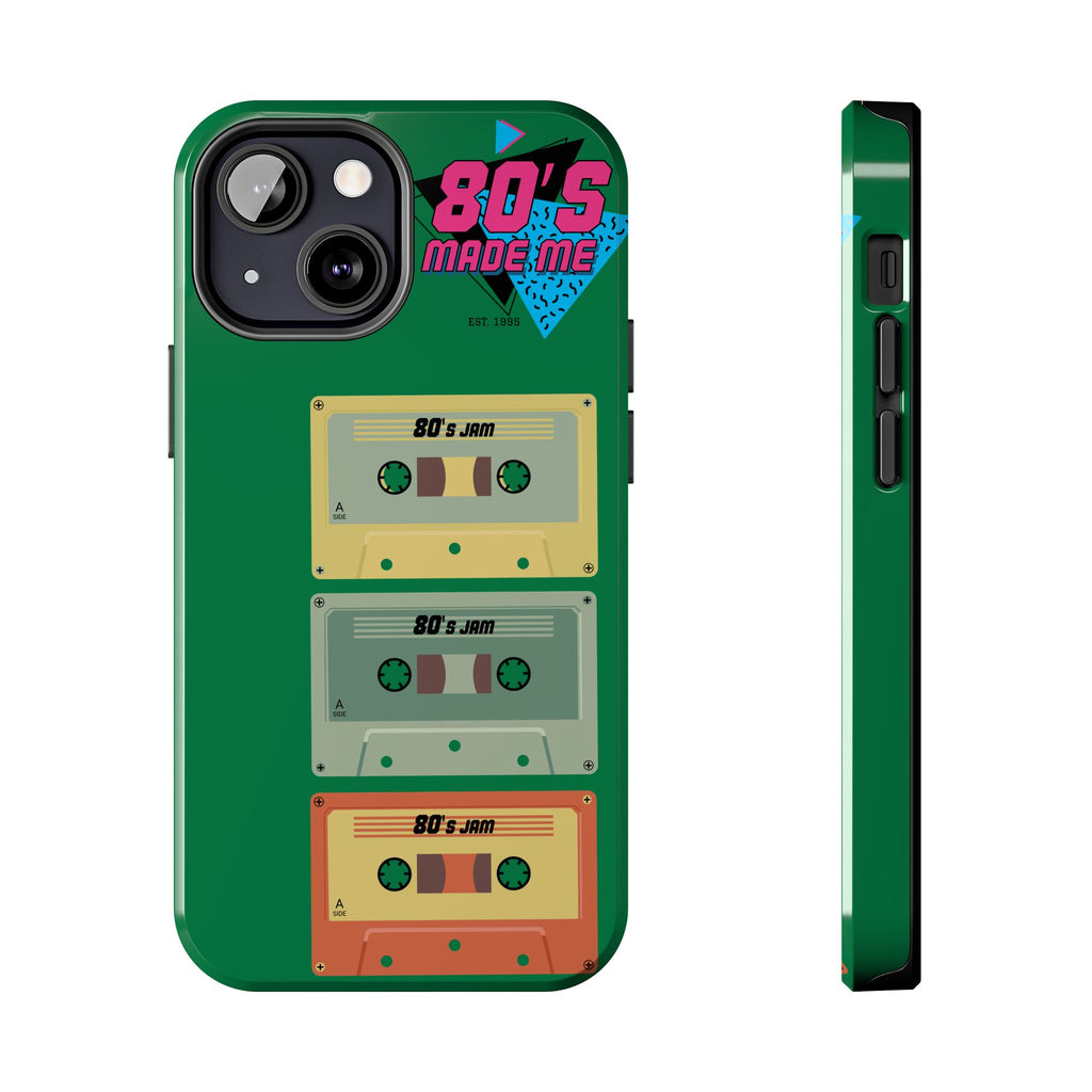 80s Made Me Cassette Tapes Phone Case | Retro 1980s Music Design