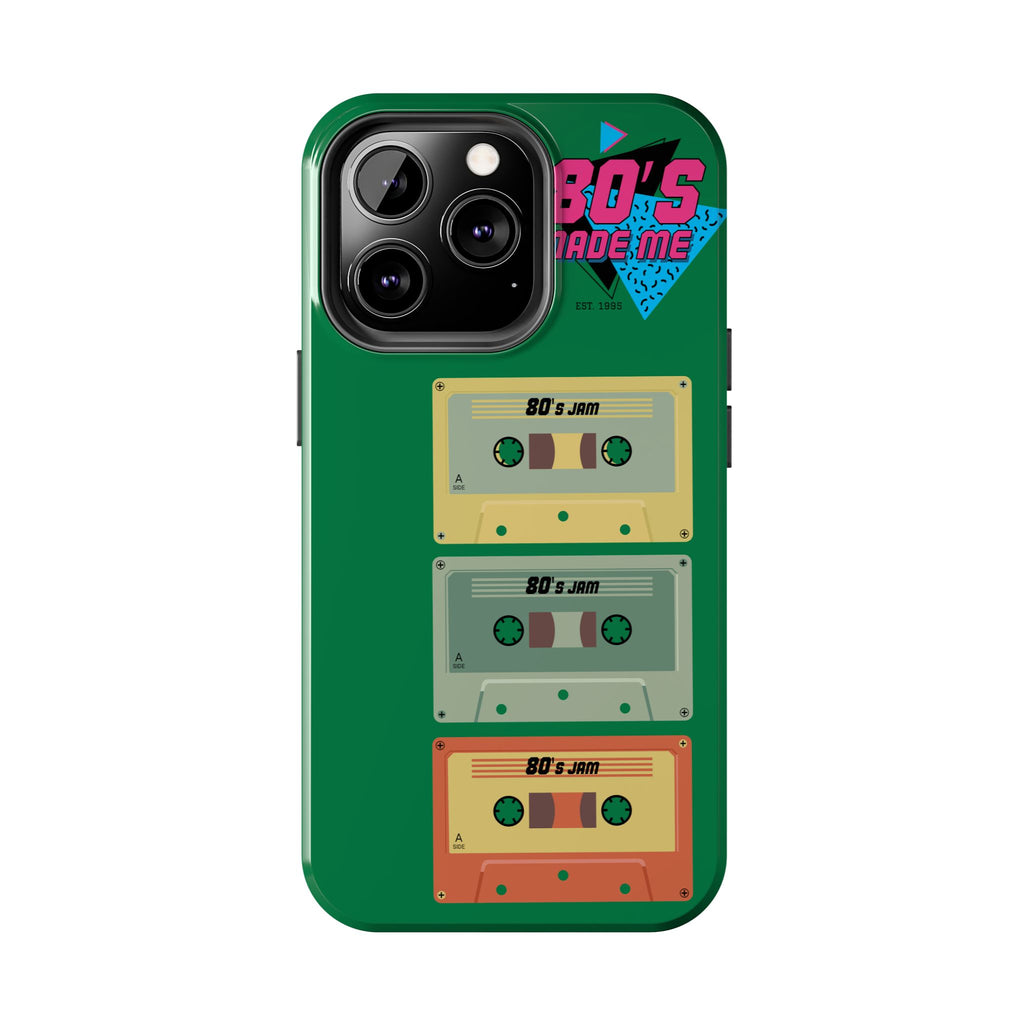 80s Made Me Cassette Tapes Phone Case | Retro 1980s Music Design