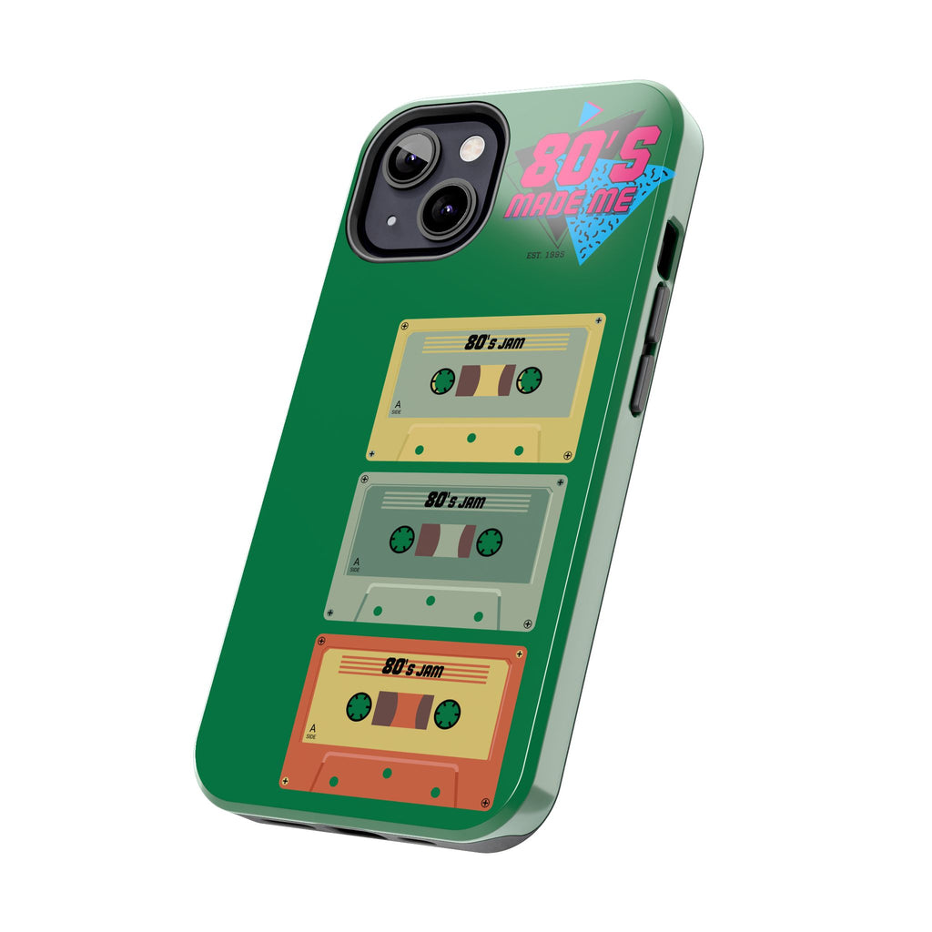 80s Made Me Cassette Tapes Phone Case | Retro 1980s Music Design