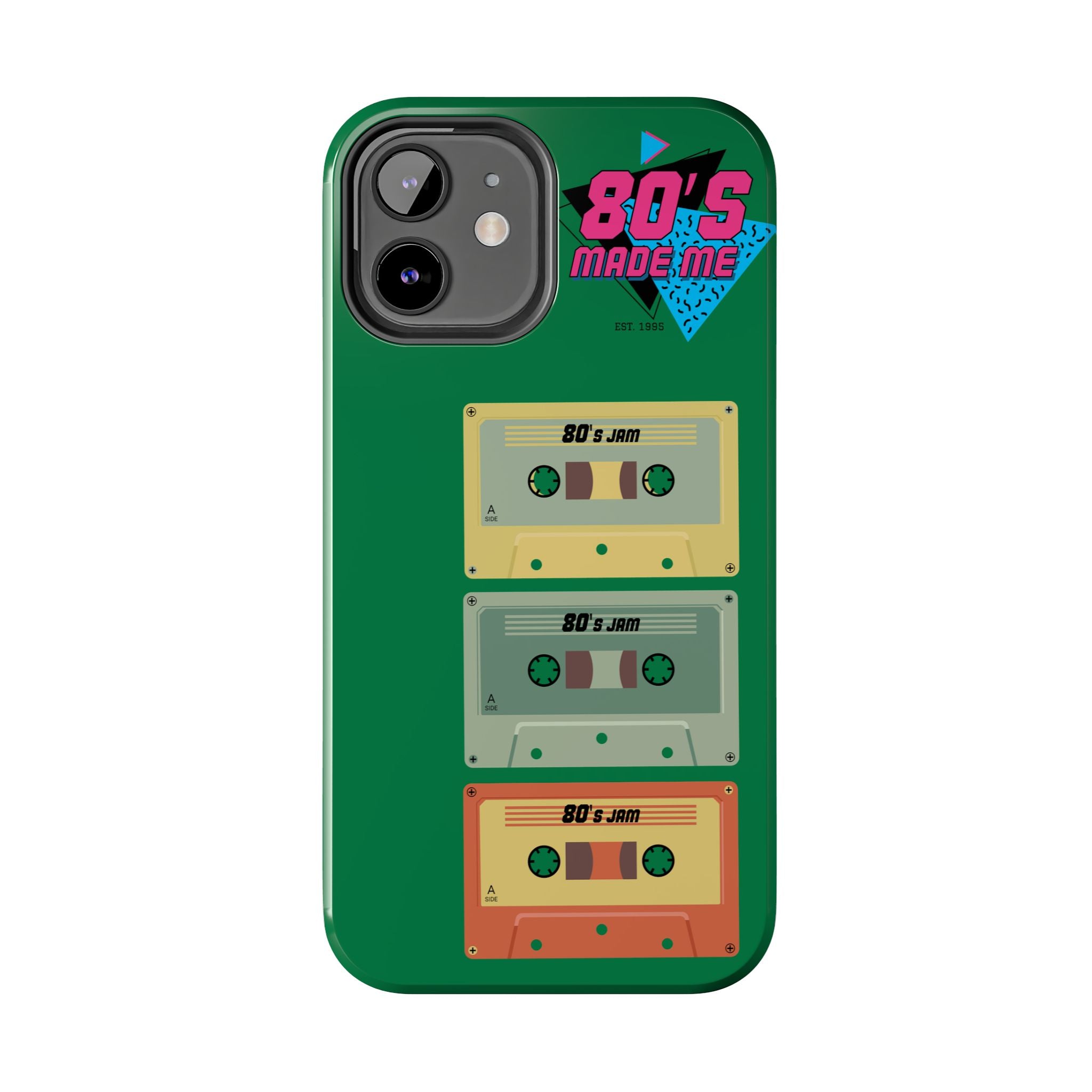 80s Made Me Cassette Tapes Phone Case | Retro 1980s Music Design