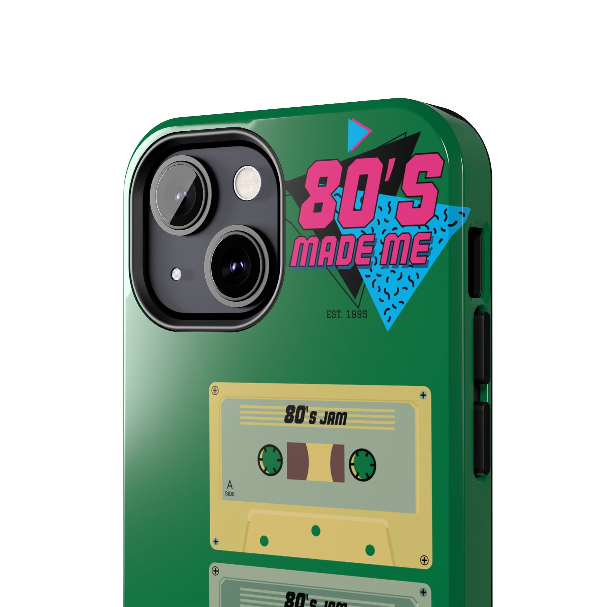 80s Made Me Cassette Tapes Phone Case | Retro 1980s Music Design
