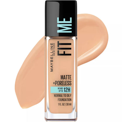 Maybelline Fit Me Matte + Poreless Oil Free Liquid Foundation - 1 Fl Oz
